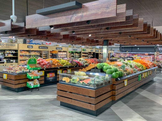 A view over the Fresh Produce area at Drakes Springwood